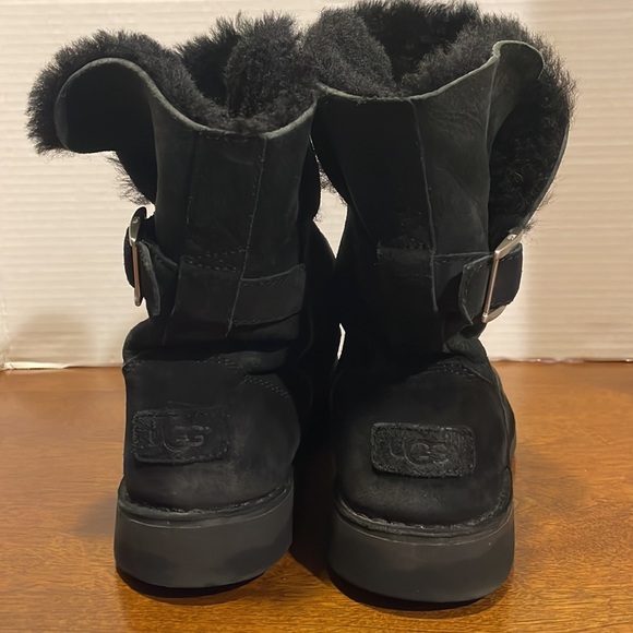 UGG Australia JANNIKA Black boots womens size 8 - Picture 9 of 13